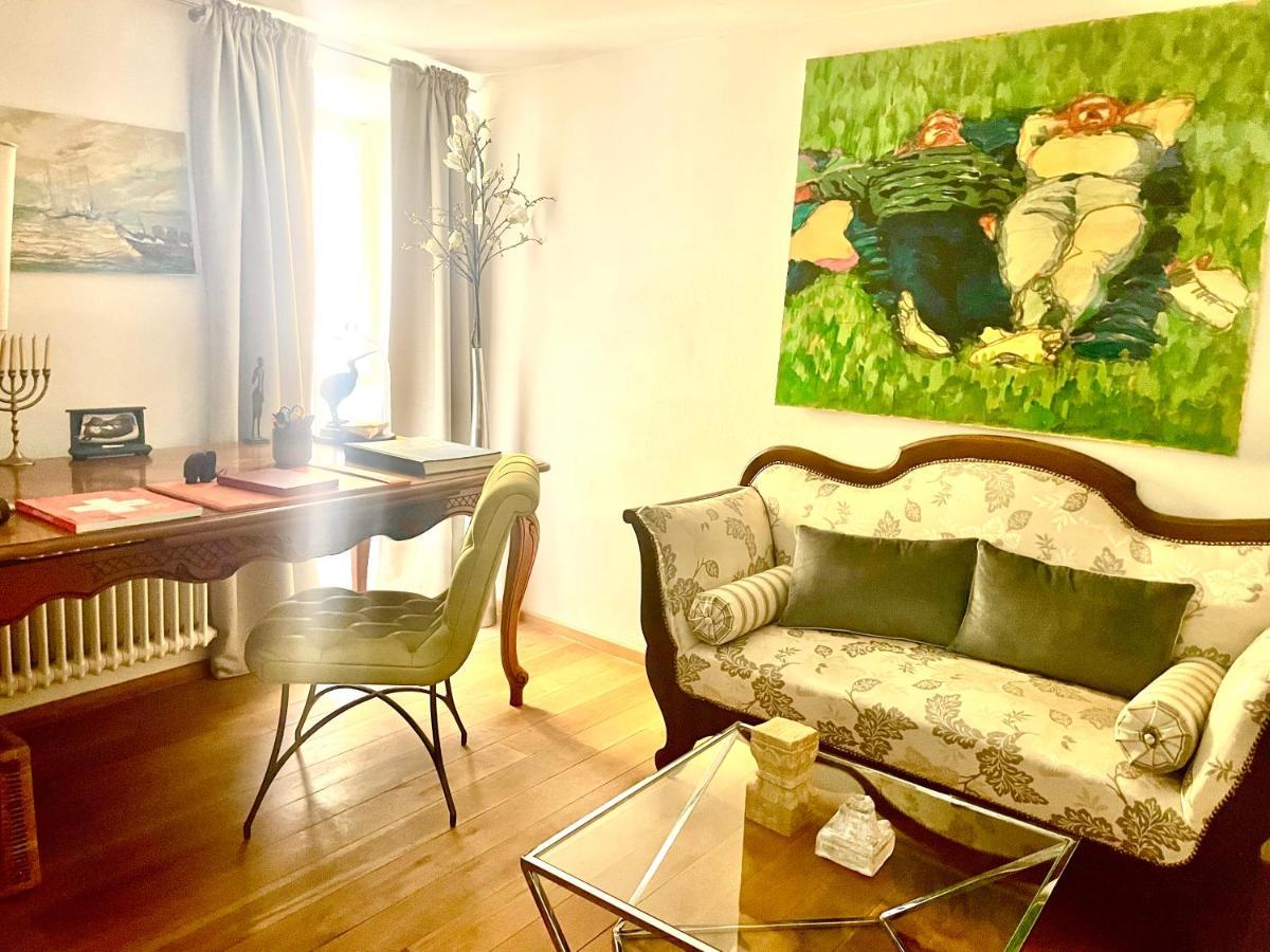 Elegantes Haus In Der Altstadt Caslano Eksteriør billede